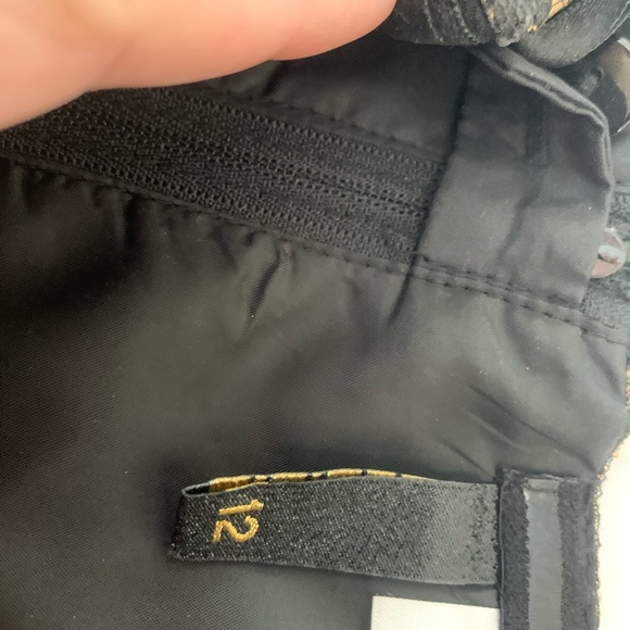 H&M Black & Gold Jacquard Strapless Cocktail Dress - Picture 4 of 4